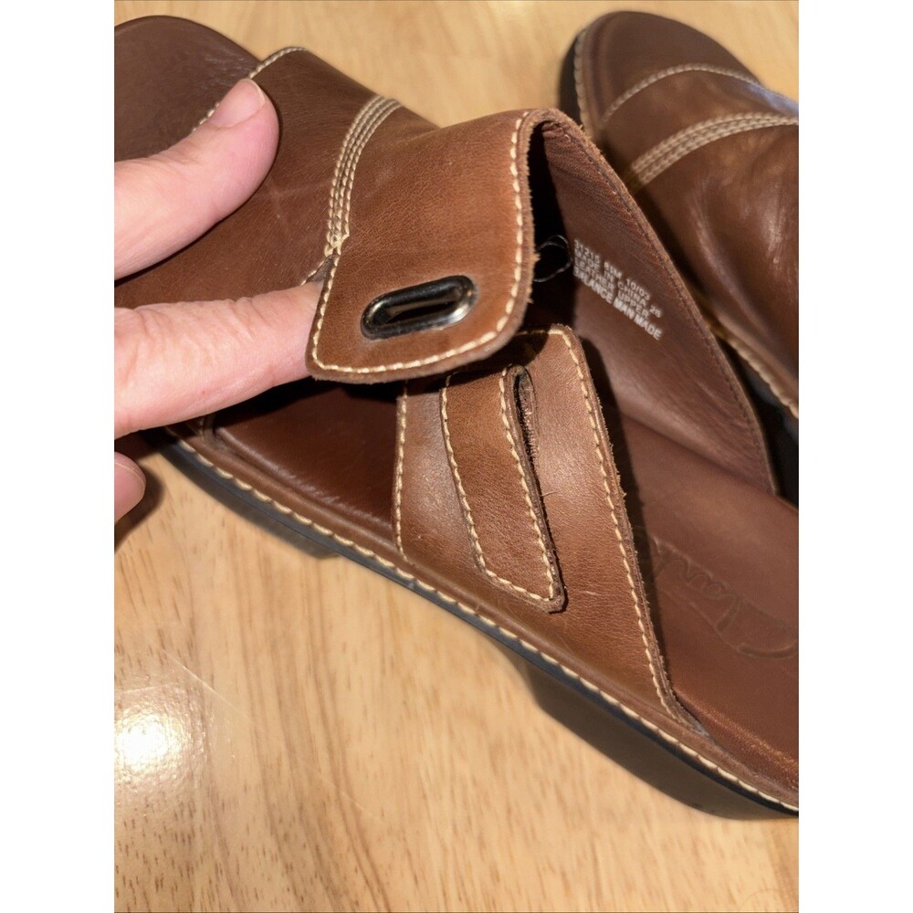 Clarks Loomis Gale Sandals Women’s Size 8.5 Legacy Comfort Series Brown Leather - Picture 8 of 13